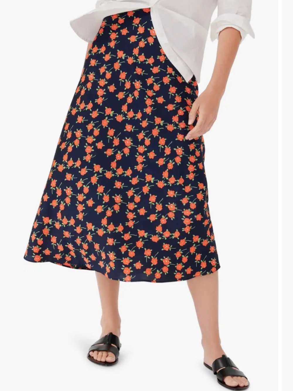 J Crew Poppy Fields Pull-On Slip Skirt | MEDIUM NWT